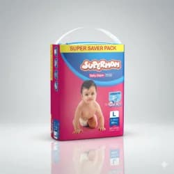 Supermom Baby Diaper Large 40 pcs