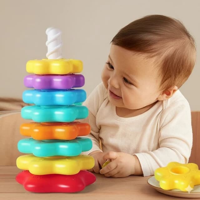 Baby Learning Toy Spin and Stack Toy