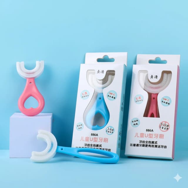 Baby Toothbrush Infant U-Shaped Soft Toothbrush