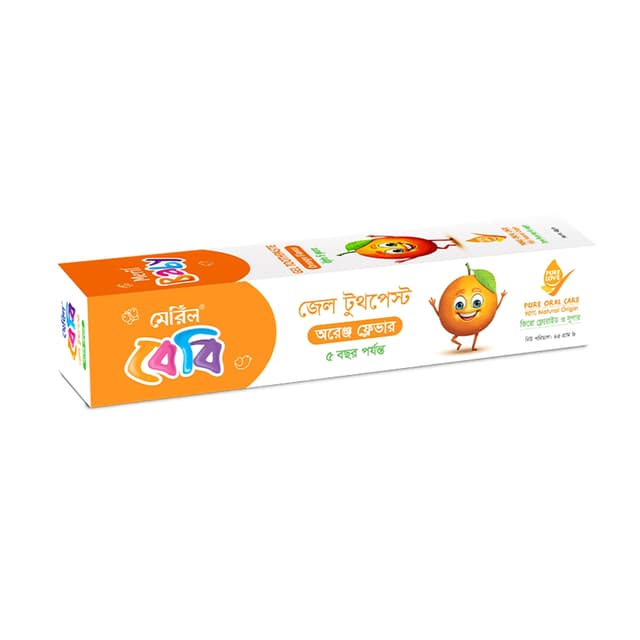 Meril Baby Orange Gel Toothpaste - 45g