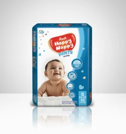 Fresh Happy Nappy Pants Baby Diaper (4-8Kg) - S 42pcs