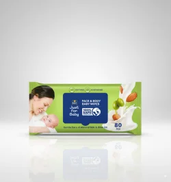 Just For Baby Face & Baby Wipes - 80Pcs