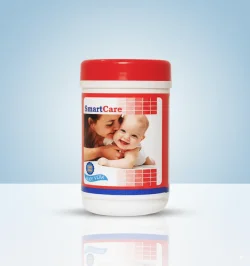 Smart Care Baby Wet Wipes Aloe Vera Jar - 120Pcs