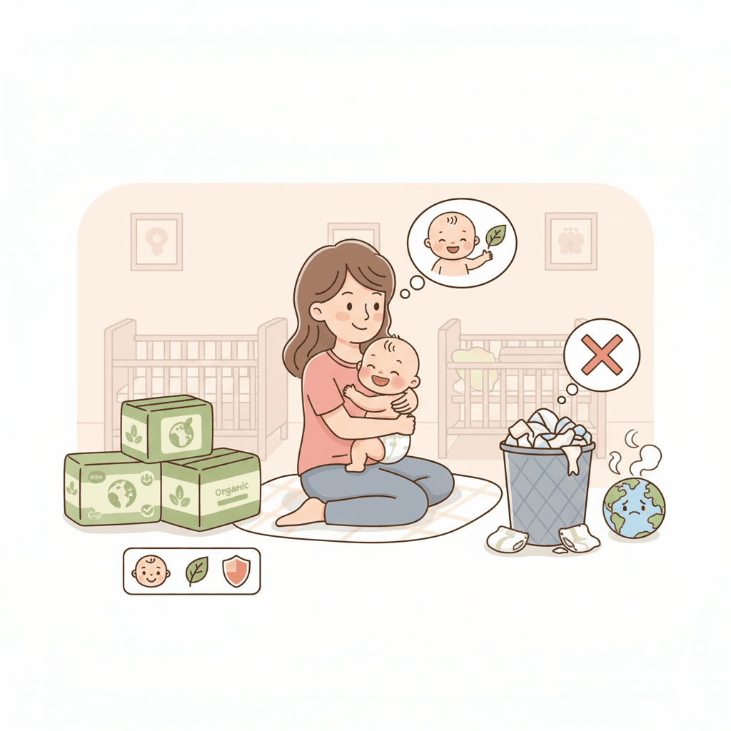 শিশুর জন্য জৈব/ইকো-ফ্রেন্ডলি ডায়াপার কেন বেছে নেবেন