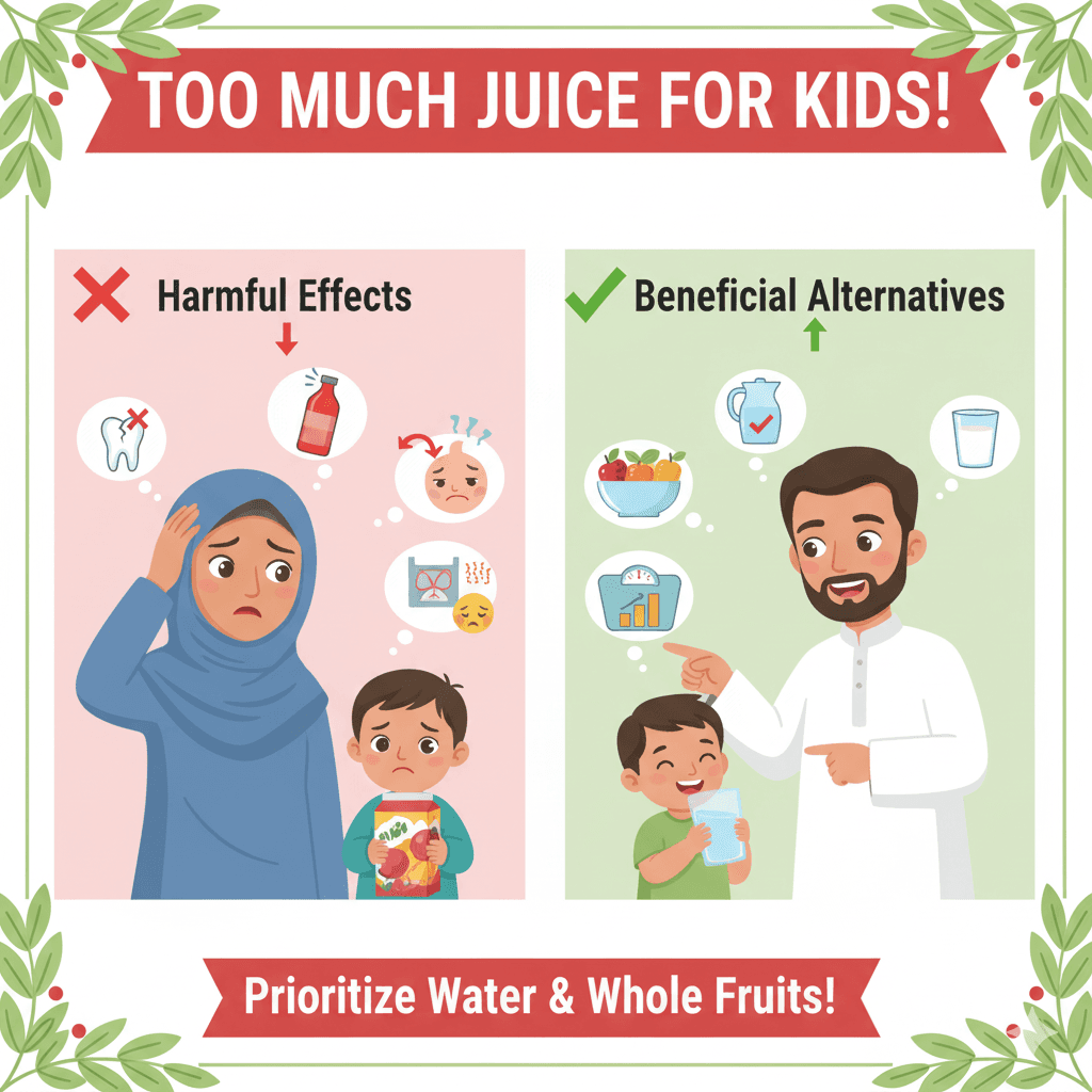 শিশুকে বেশি জুস খাওয়ানোর ক্ষতি