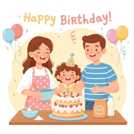 জন্মদিনের কেক বানানোর সময় স্বাস্থ্যবিধি