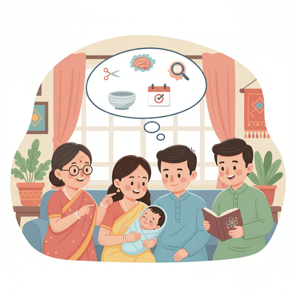 নবজাতকের মাথার চুল কবে কাটবেন?