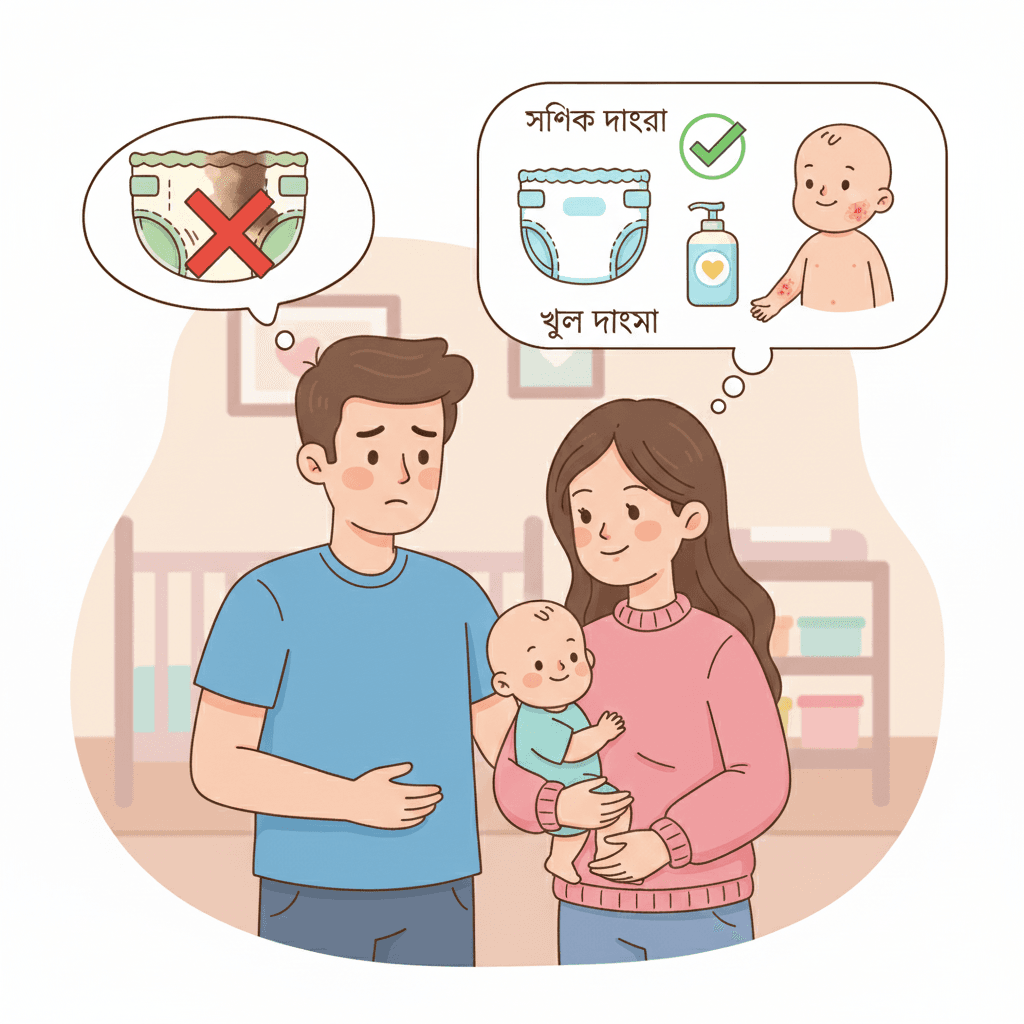 ডায়াপার ও শিশুর স্বাস্থ্য নিয়ে সাধারণ ভুল ধারণা