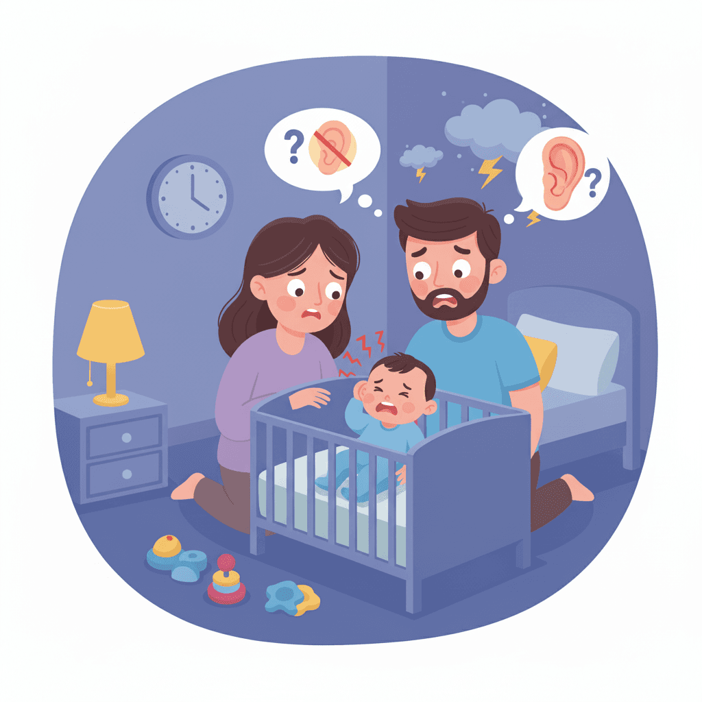 শিশুর কানে বাজা বা ইনফেকশনের লক্ষণ