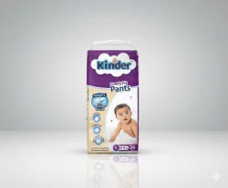 Kinder Baby Pant Diaper L Size 34 Pcs Pack