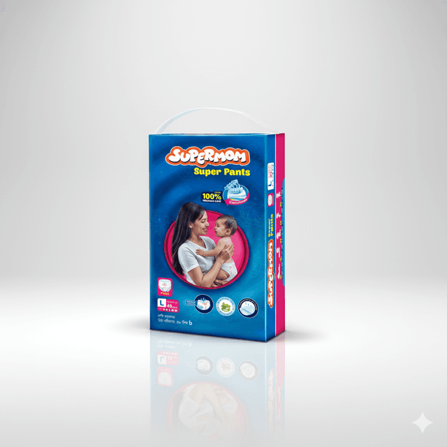 Supermom Baby Diaper Pant - Super Saver Pack L - 48P