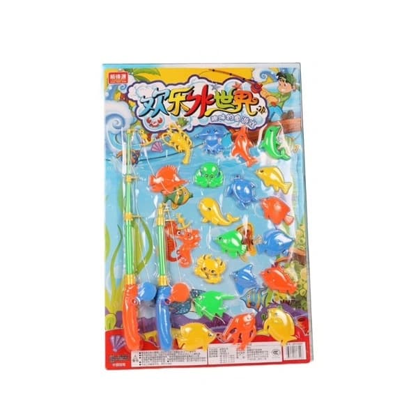 Kids Fishing Toys Magnetic Double Rod - 20 Piece