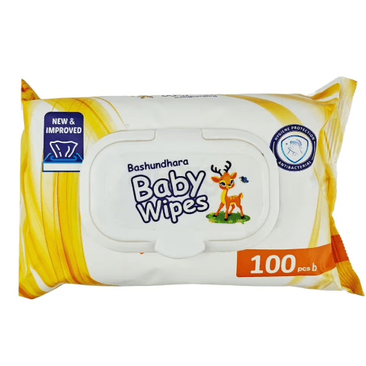 Bashundhara Baby Wipes 100pcs Pack