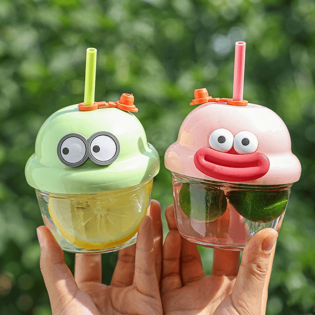 Cute Ins Straw Glass Cup