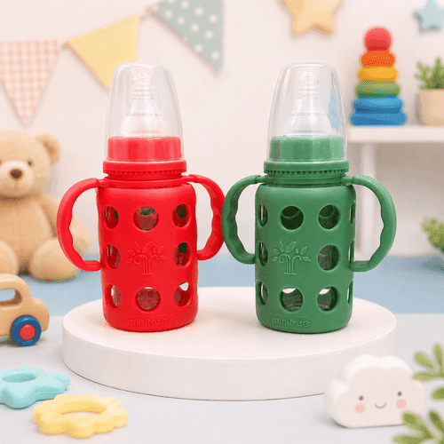 Minitree feeding glass bottle120ml with Cover